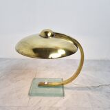 1930s art deco bauhaus brass desk lamp