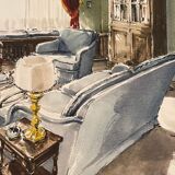 Painting decorative art interior architecture 30-50s