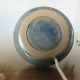 Sandstone lamp, signed, 60s
