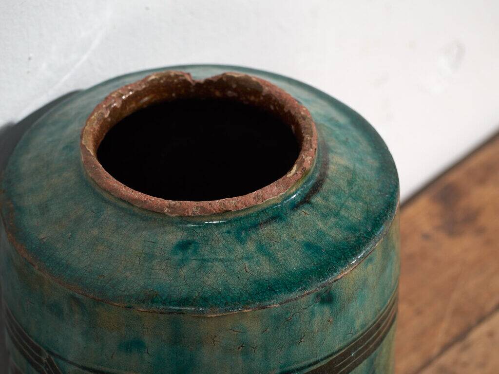 Ancient Chinese vase with octagonal frame (circa 1820) #18