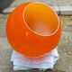 Glass globe hanging lamp 1970