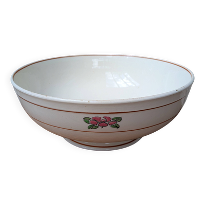 Ancien saladier en Terre de Fer Salins modèle Nénuphar 28cm