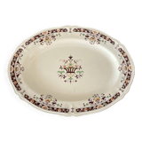 Antique serving dish in Longchamp earthenware.