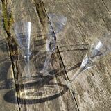 Série de 3 verres anciens 19 ème siècle