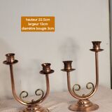 Copper candle holder