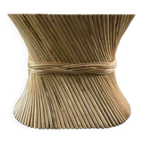 John and Elinor Mcguire lacquered bamboo table leg