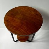 Wooden metal tubular stool