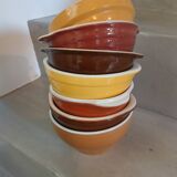 7 antique Émile Henry bowls