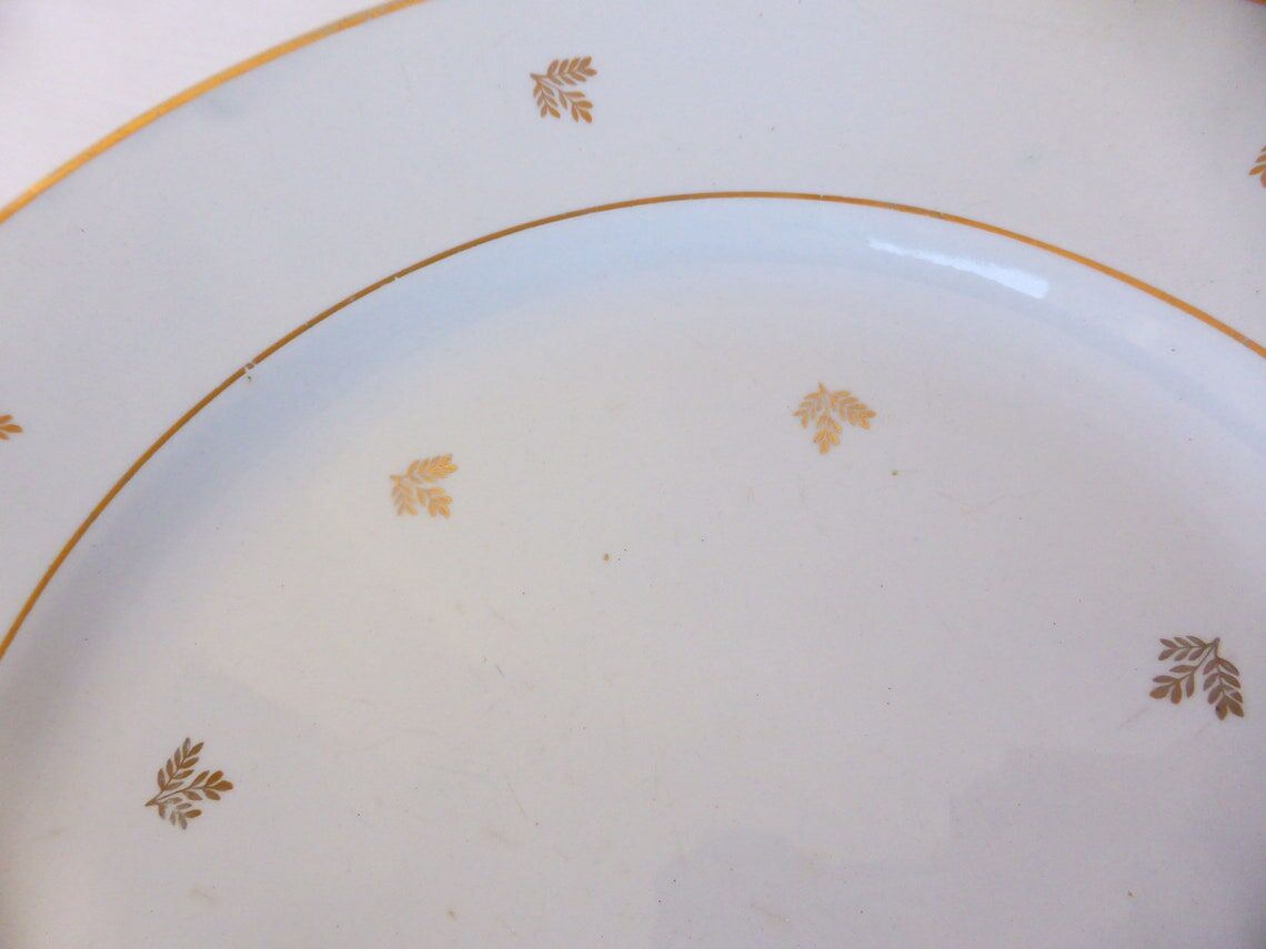 Vintage Badonviller porcelain round serving dish