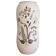 Vase en grès décoré de fleurs en argent, modèle Grazia, suédois moderne.