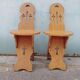Pair of "country" side chairs