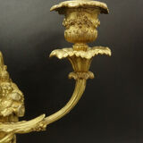 Paire de bougeoirs style Louis XVI du XIXe