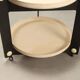 Vintage Guzzini kitchen dessert trolley, design by Luigi Massoni, Italy, 1970s.