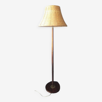 Danish rosewood and brass floor lamp, 1960s