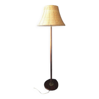 Danish rosewood and brass floor lamp, 1960s