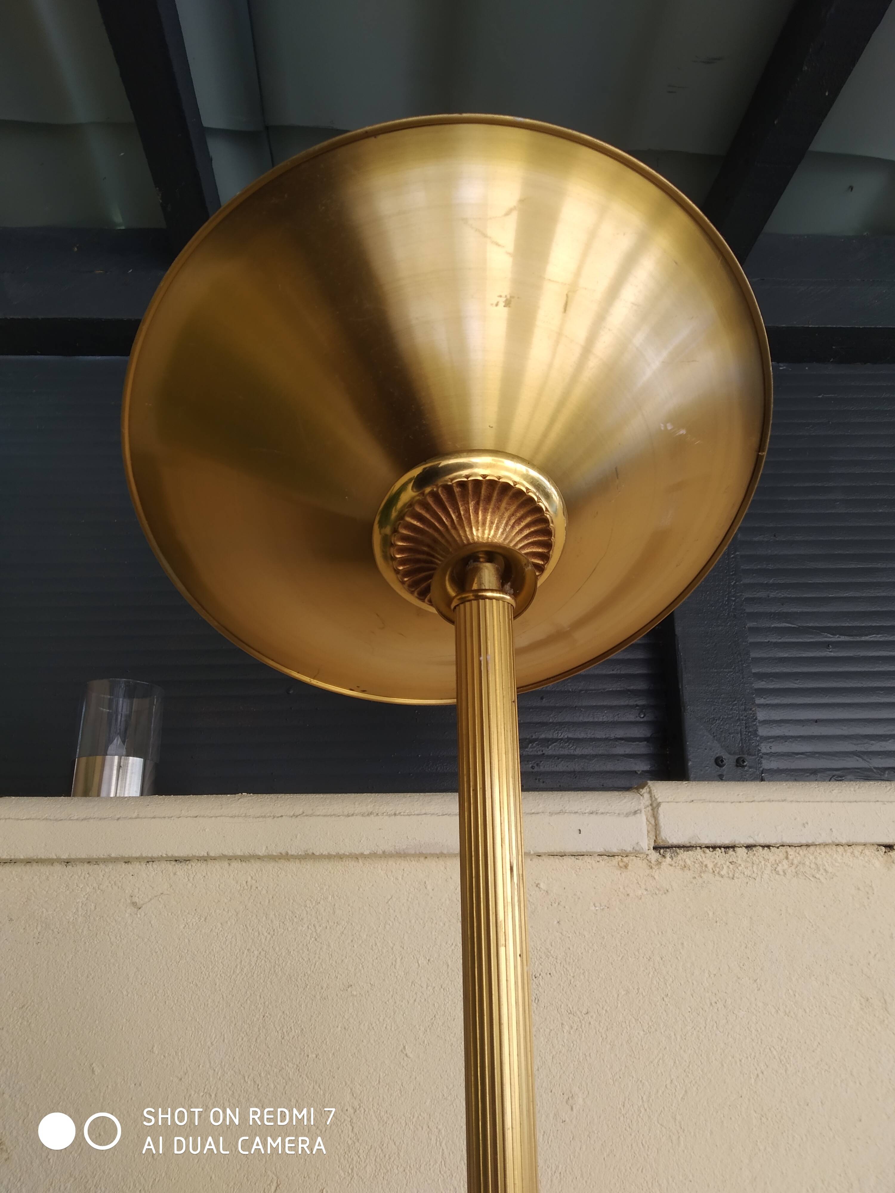 Vintage gold floor lamp