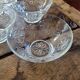Set of 5 Moulded Glass Bowls with Floral Decoration – Circa 1970