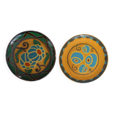 Set of 2 Ferney-Voltaire ceramic plates