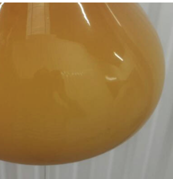 Lampe en verre Oker jaune