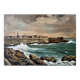 HST Marine painting “Saint Malo” signed Farlès very early 20th century