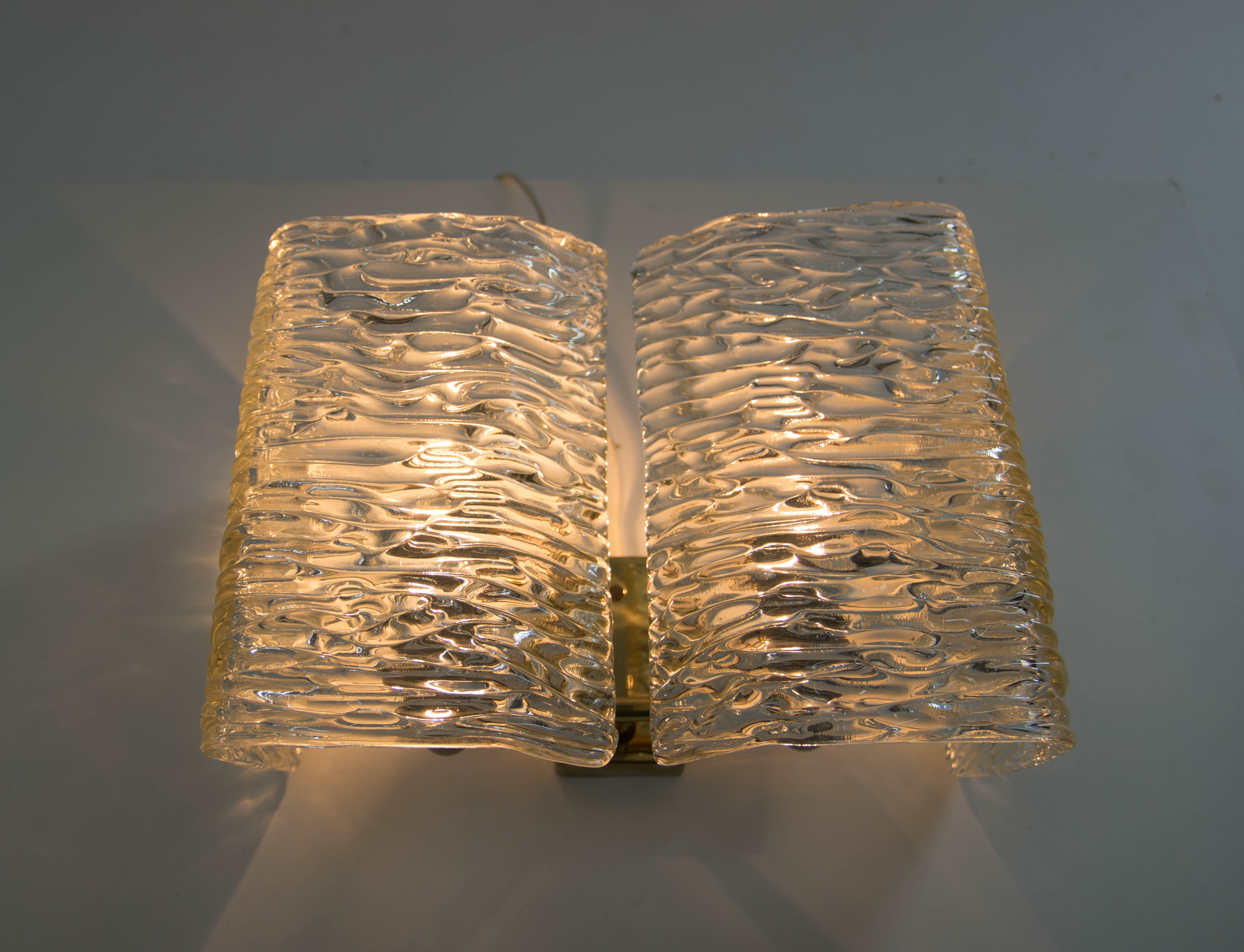 Set of two wall lamps by kalmar, 1950s