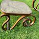 Rocking-chair en bois courbé et cannage