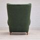 1960s, scandinavian design, restored high-back recliner, oak wood.