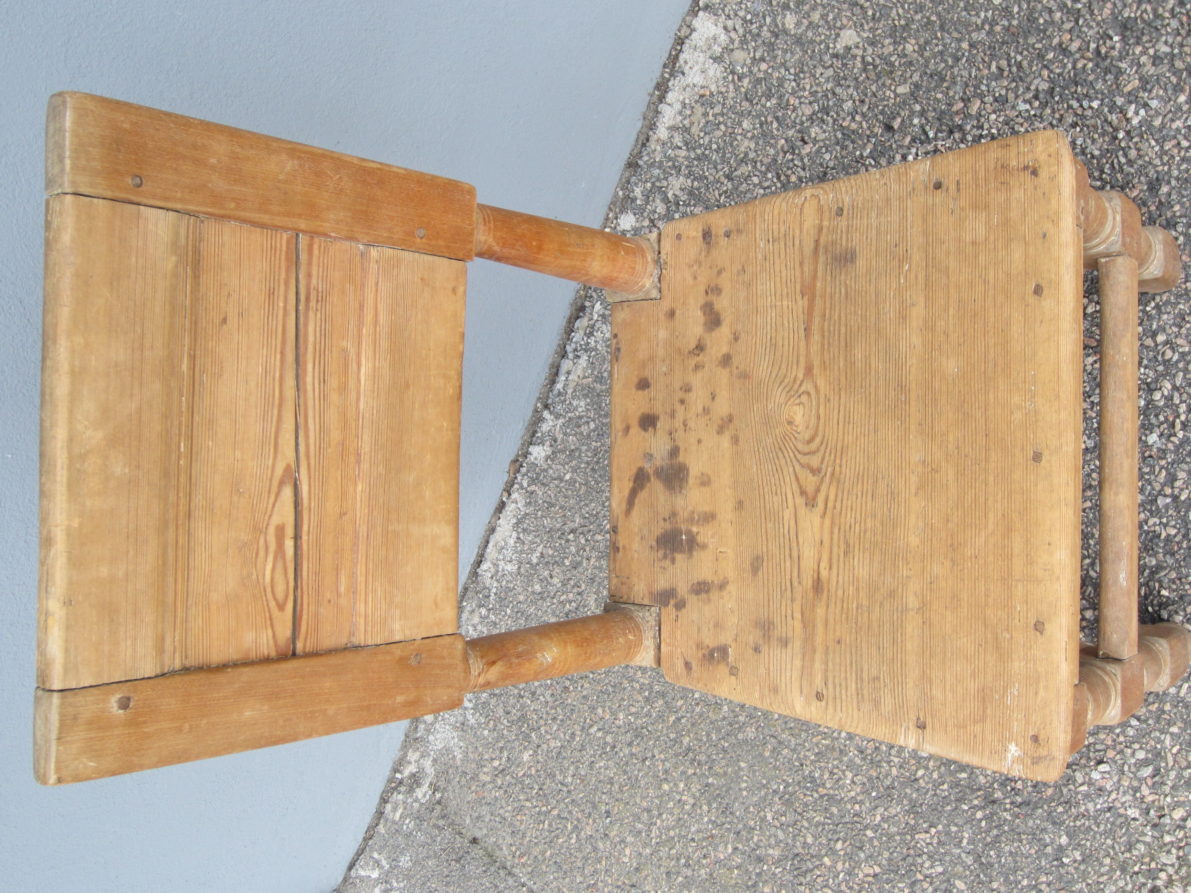 Rustic Scandinavian pine chair