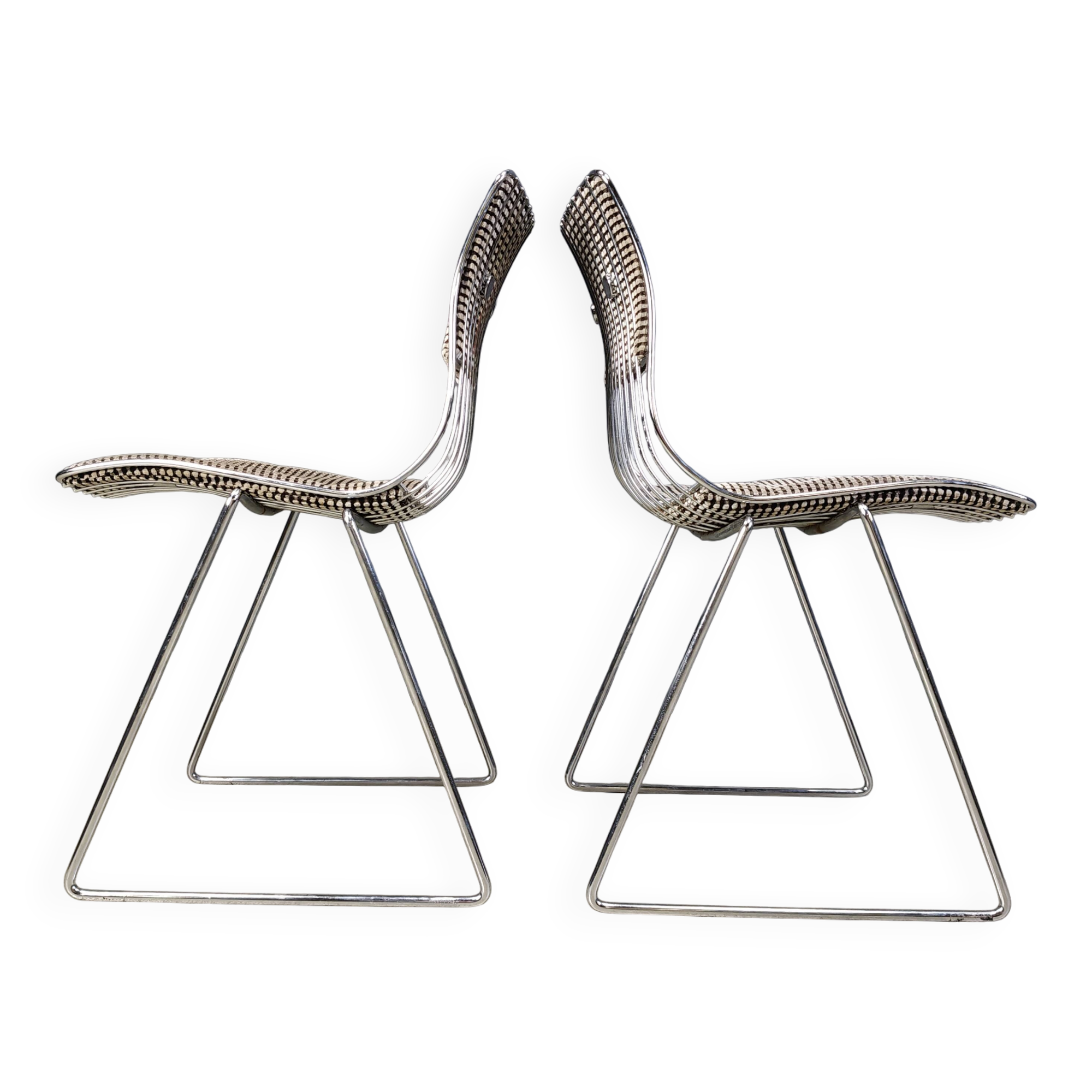 Set of 4 stacking dining chairs by Rudi Verelst for Novalux, 1970s