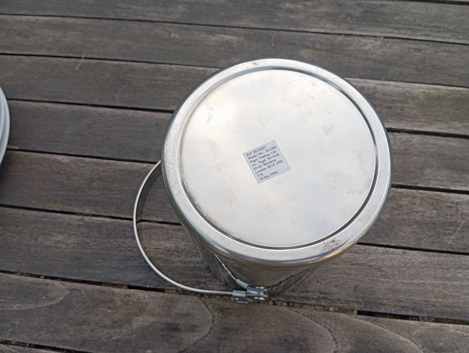 Stainless steel ice bucket, ice bucket England