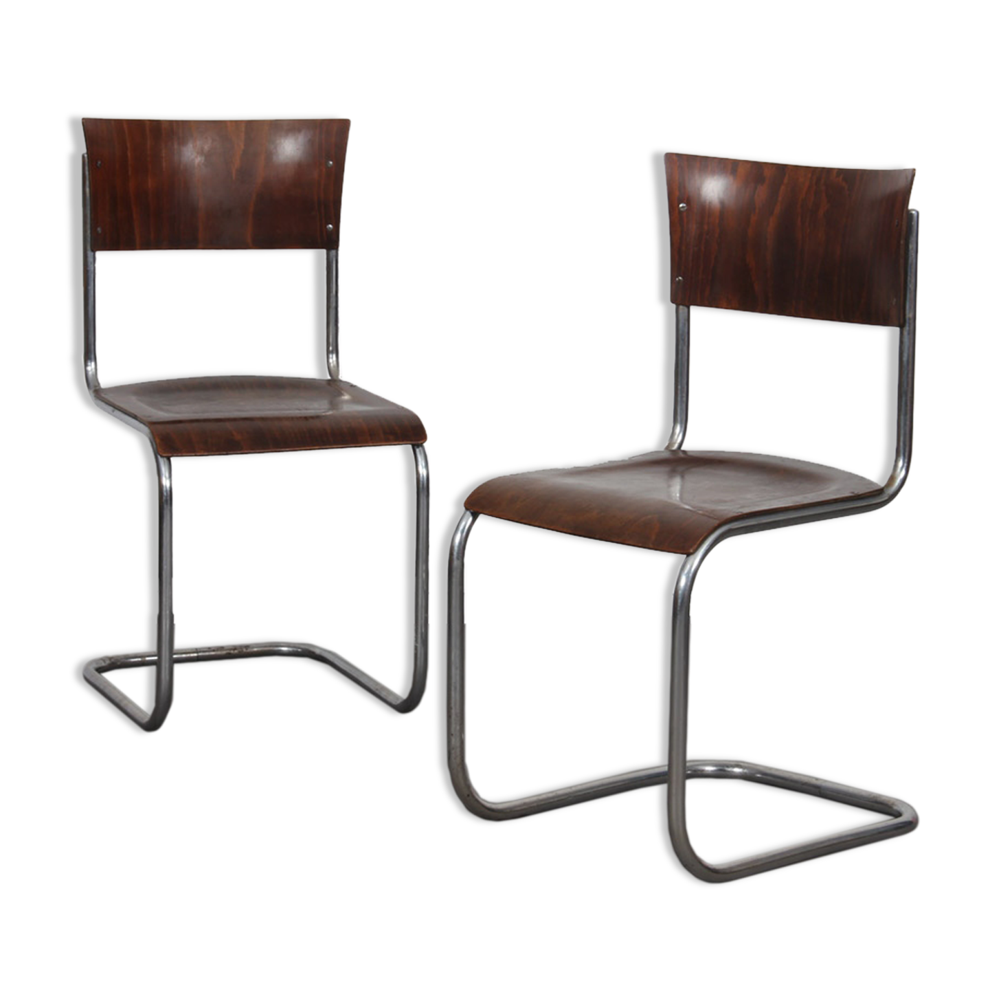 Pair of vintage chairs by Mart Stam for Kovona, 1940