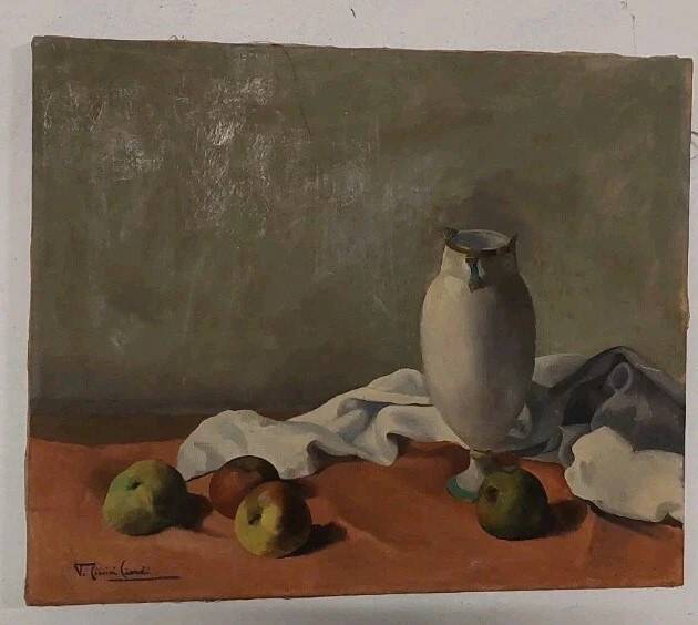Oil painting by Emma Cionini Ciardi Venice 1879-1933