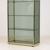 1960's glass and brass library