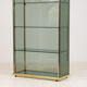 1960's glass and brass library