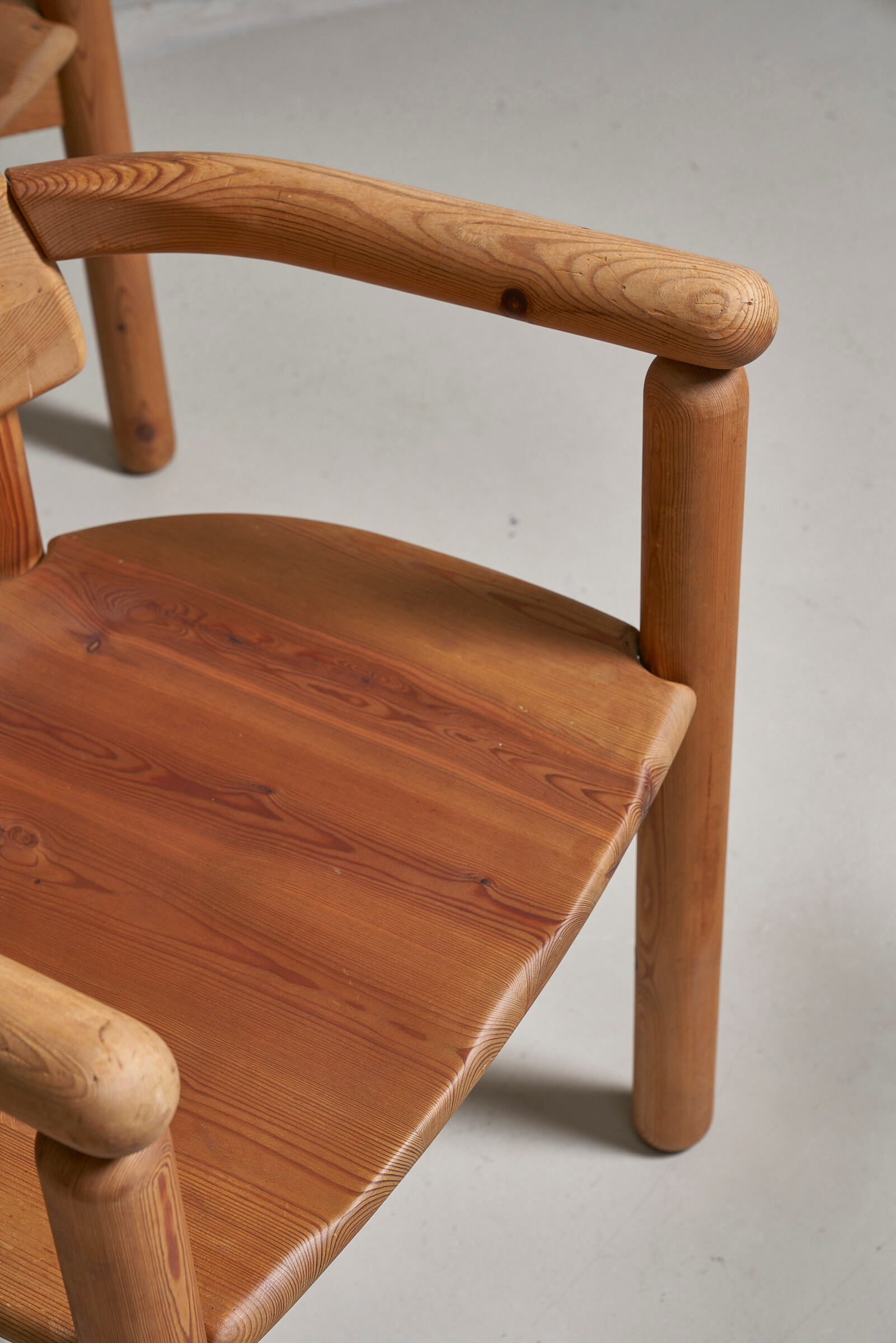 6 pine chairs by rainer daumiller for hirtshals savvaerk a/s, denmark, 1970s