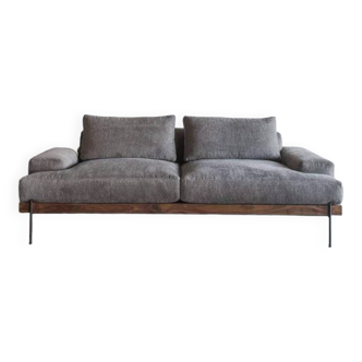 Gray fabric sofa