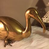 Ibis in brass 34cm vintage