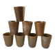 Lot de 8 verres en grès Digoin Sarreguemines