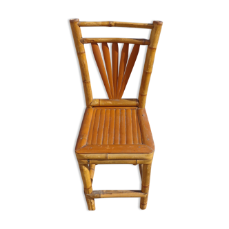 small bamboo chair