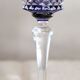 6 Baccarat glasses Piccadilly Model in colored crystal