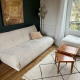 SIA white bouclette designer sofa
