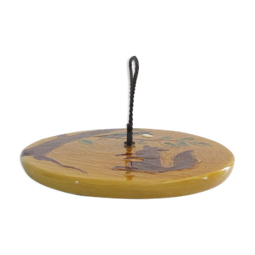 Enamelled earthenware cheese tray