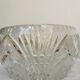 Bol en cristal de plomb vintage des années 1970 : pièce maîtresse de table bohémienne
