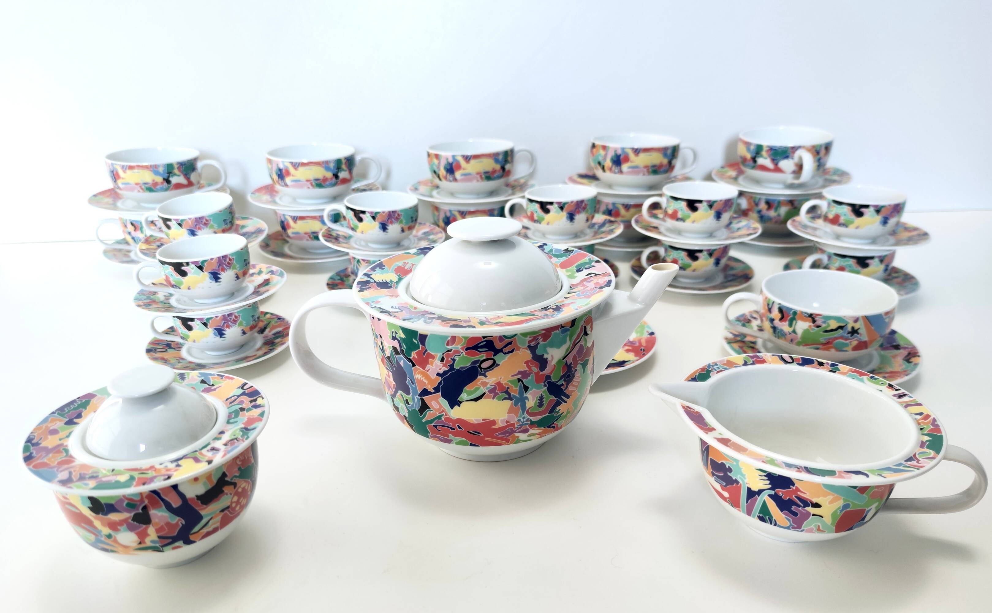26-Piece Breakfast Set "La Bella Tavola" by Ettore Sottsass for Alessi, 199