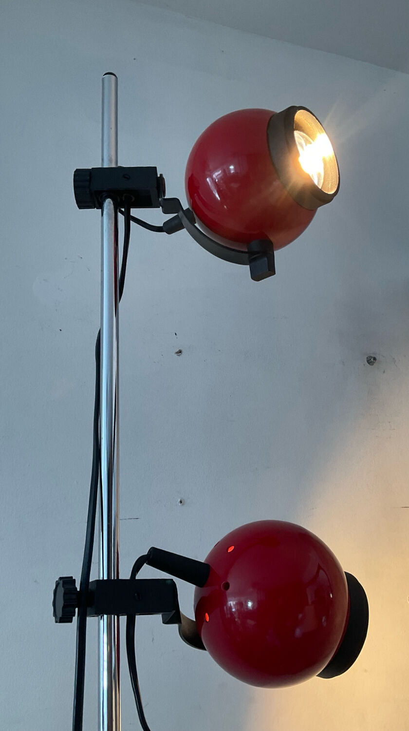 Lampadaire Eyeball double spot des années 70-80