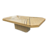 Table basse en travertin années 70/80