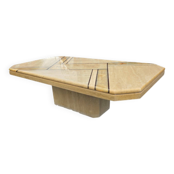 Table basse en travertin années 70/80