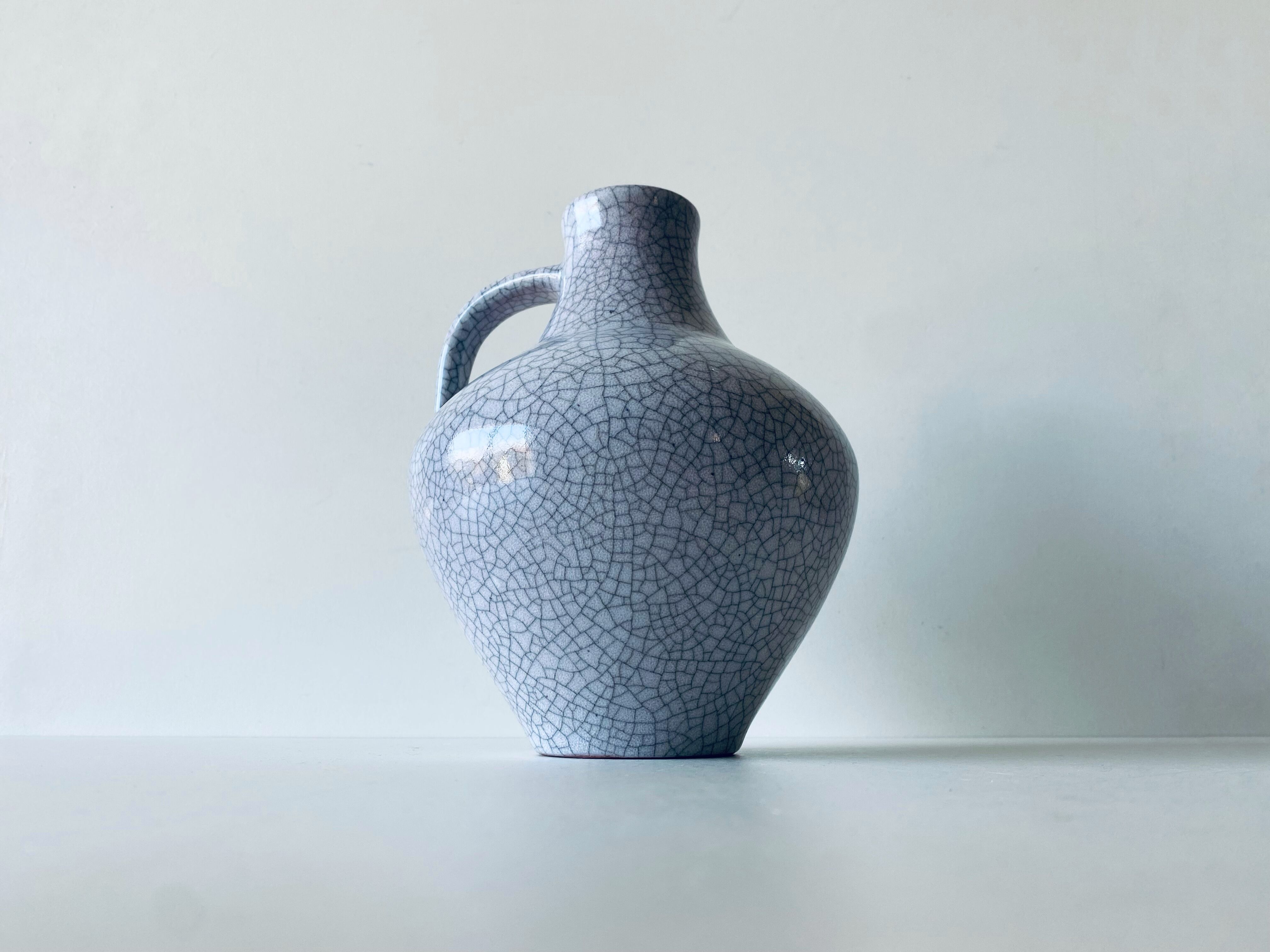 Vintage ceramic pottery cracked effect