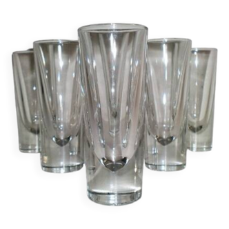 6x Cinzano Aperitif Mid-Century Bullet Glasses – Carlo Moretti - Borgonovo