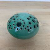 Vase ball pique flower ceramic 60s